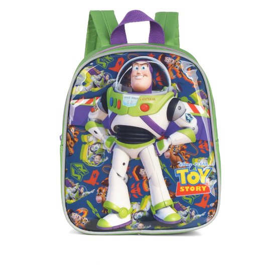 Mochila 11" Infantil Passeio Toy Story Estampada Luxcel - Verde Menor preço em Mochila 11" Infantil Passeio Toy Story Estampada Luxcel - Verde