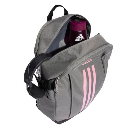 Mochila Adidas Power VII - Cinza e Rosa Único