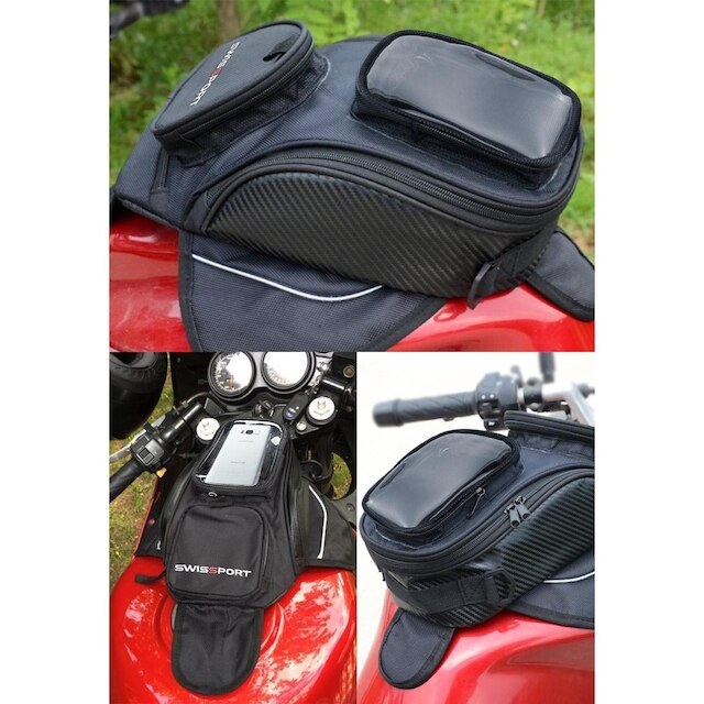 Mochila Alforge Reforçada Imãs Tanque de Moto 5 Litros