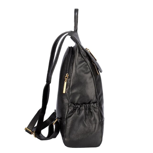 Mochila Antifurto De Couro Suelen Andrea Vinci Feminina
