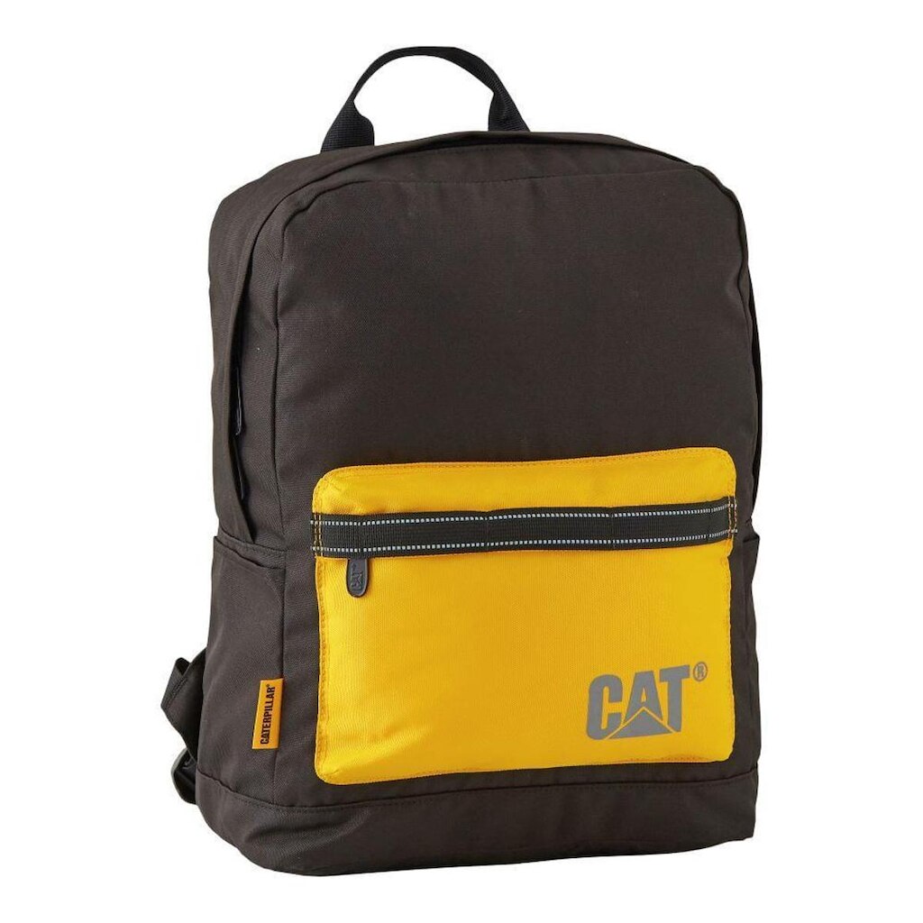 Mochila Backpack  With  Reflective Stripes  Preta Caterpillar