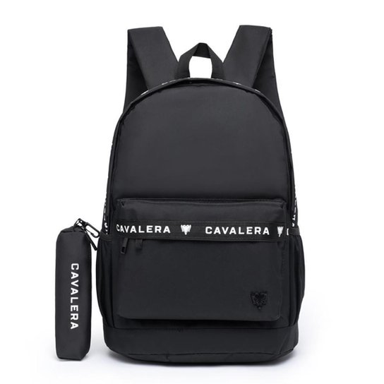 Mochila Bolsa Cavalera Com Estojo Faculdade Escola Dia a Dia - Preto é ruim? Mochila Bolsa Cavalera Com Estojo Faculdade Escola Dia a Dia - Preto é boa?