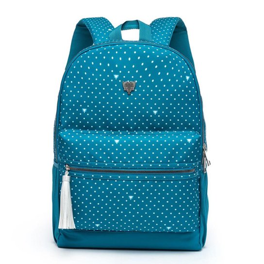 Mochila Bolsa Cavalera Hypeness Bolinha Unissex Resistente - Azul Menor preço em Mochila Bolsa Cavalera Hypeness Bolinha Unissex Resistente - Azul