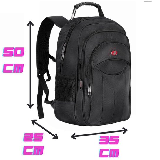 Mochila Bolsa Executiva Escolar Faculdade Masculina Impermeável Notebook Grande