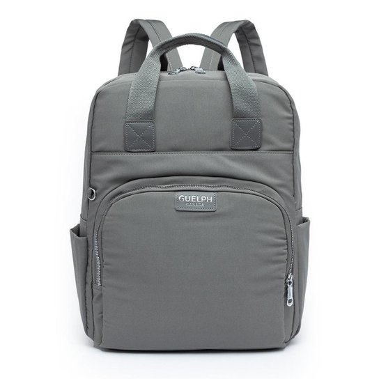 Mochila Bolsa Feminina Multifuncional Notebook Usb Viagem - Cinza Menor preço em Mochila Bolsa Feminina Multifuncional Notebook Usb Viagem - Cinza