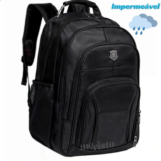 Mochila Bolsa Grande Executiva Escolar Faculdade Masculina Impermeável Notebook - Preto é ruim? Mochila Bolsa Grande Executiva Escolar Faculdade Masculina Impermeável Notebook - Preto é boa?