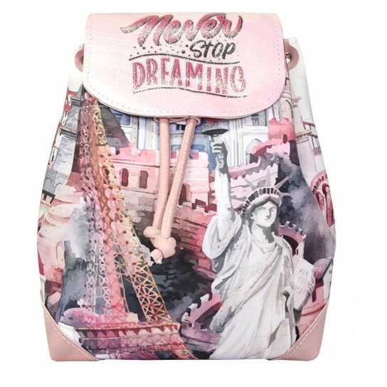 Mochila Bolsa Infantil Feminina Viagens Costas, Magicc - Estampado Menor preço em Mochila Bolsa Infantil Feminina Viagens Costas, Magicc - Estampado