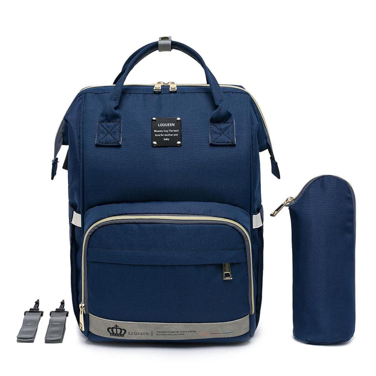 Mochila Bolsa Maternidade Bebê Lequeen Menina Menino Com Porta Mamadeira Térmico Menor preço em Mochila Bolsa Maternidade Bebê Lequeen Menina Menino Com Porta Mamadeira Térmico