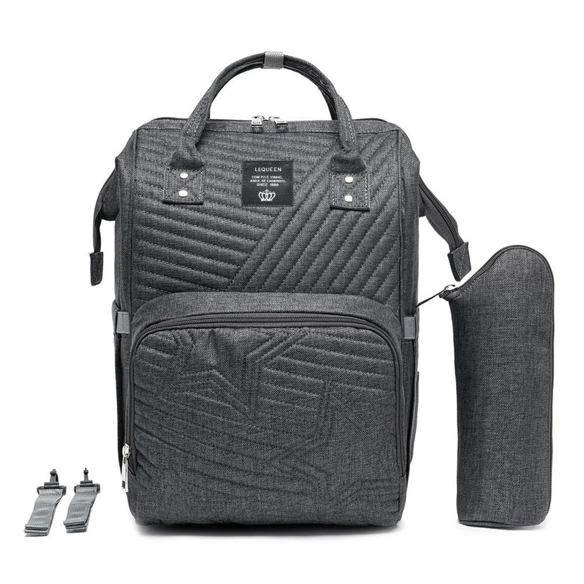 grey quilted bolsa