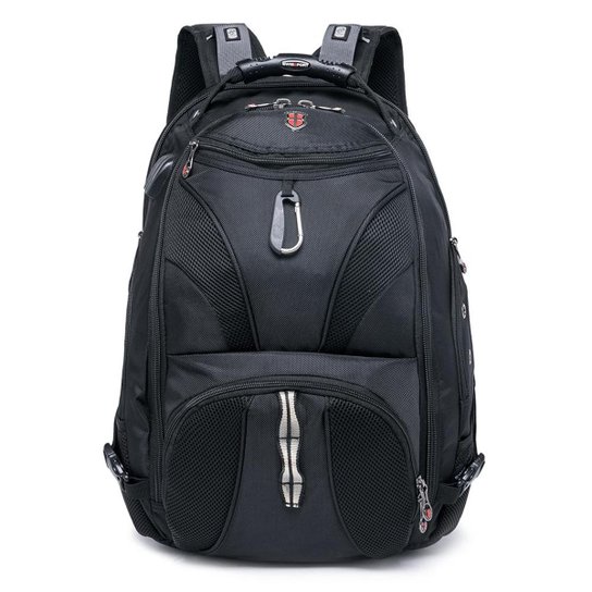 Mochila Bolsa Unissex Swissport Executiva Notebook Com Alça Acolchoada - Preto Menor preço em Mochila Bolsa Unissex Swissport Executiva Notebook Com Alça Acolchoada - Preto