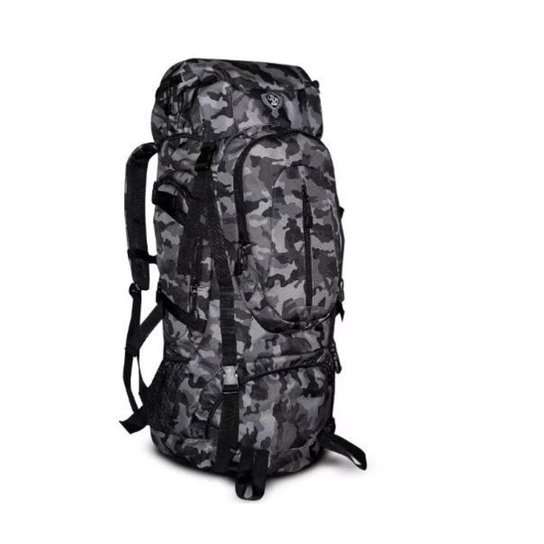 MOCHILA CAMPING 55L TRILHA PESCA CAMINHADA RESISTENTE IMPERMEÁVEL - Cinza Menor preço em MOCHILA CAMPING 55L TRILHA PESCA CAMINHADA RESISTENTE IMPERMEÁVEL - Cinza