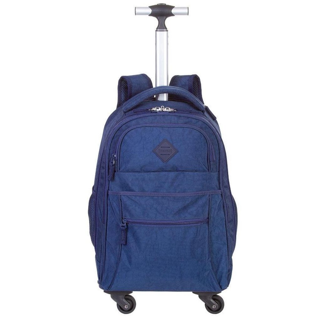 Mochila Carrinho 4 Rodas Sestini Rolling Crinkle - Azul