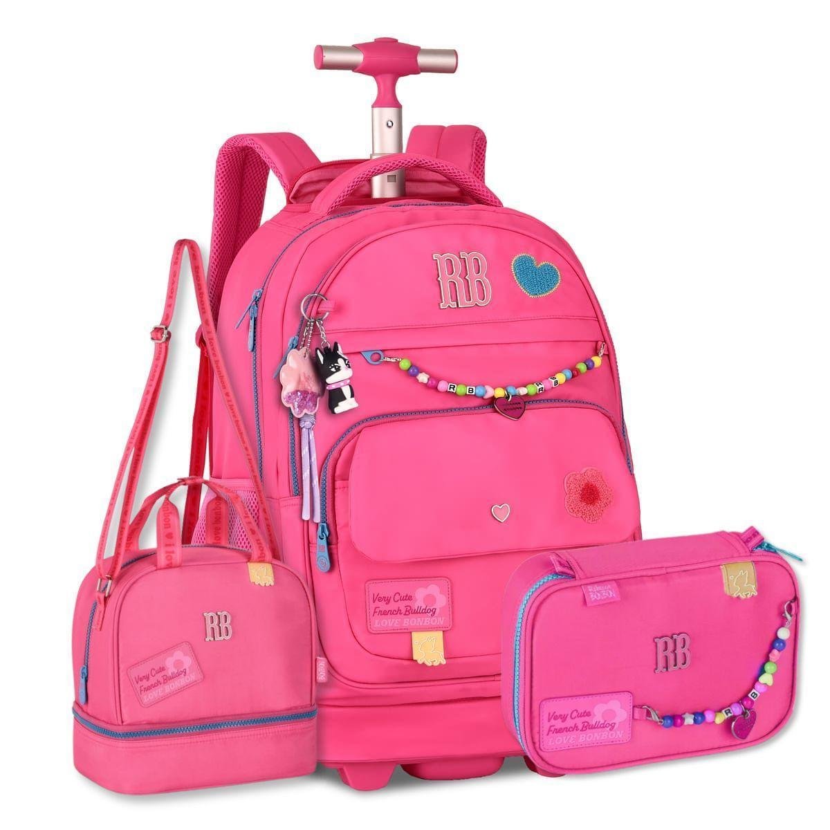 Mochila Carrinho com Lancheira e Estojo Rebecca Bonbon Kit Completo Menor preço em Mochila Carrinho com Lancheira e Estojo Rebecca Bonbon Kit Completo