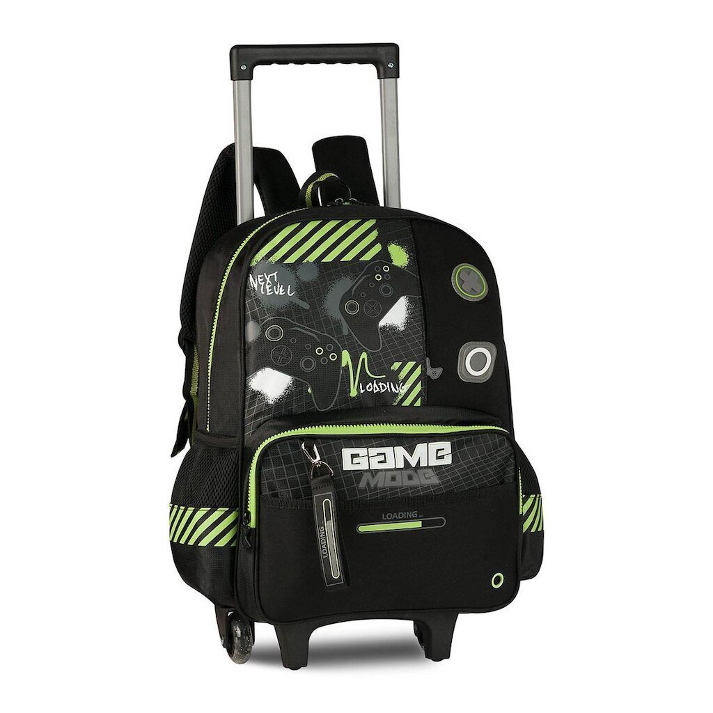 Mochila Carrinho Escolar Meninos Video Game Bolsa Masculina