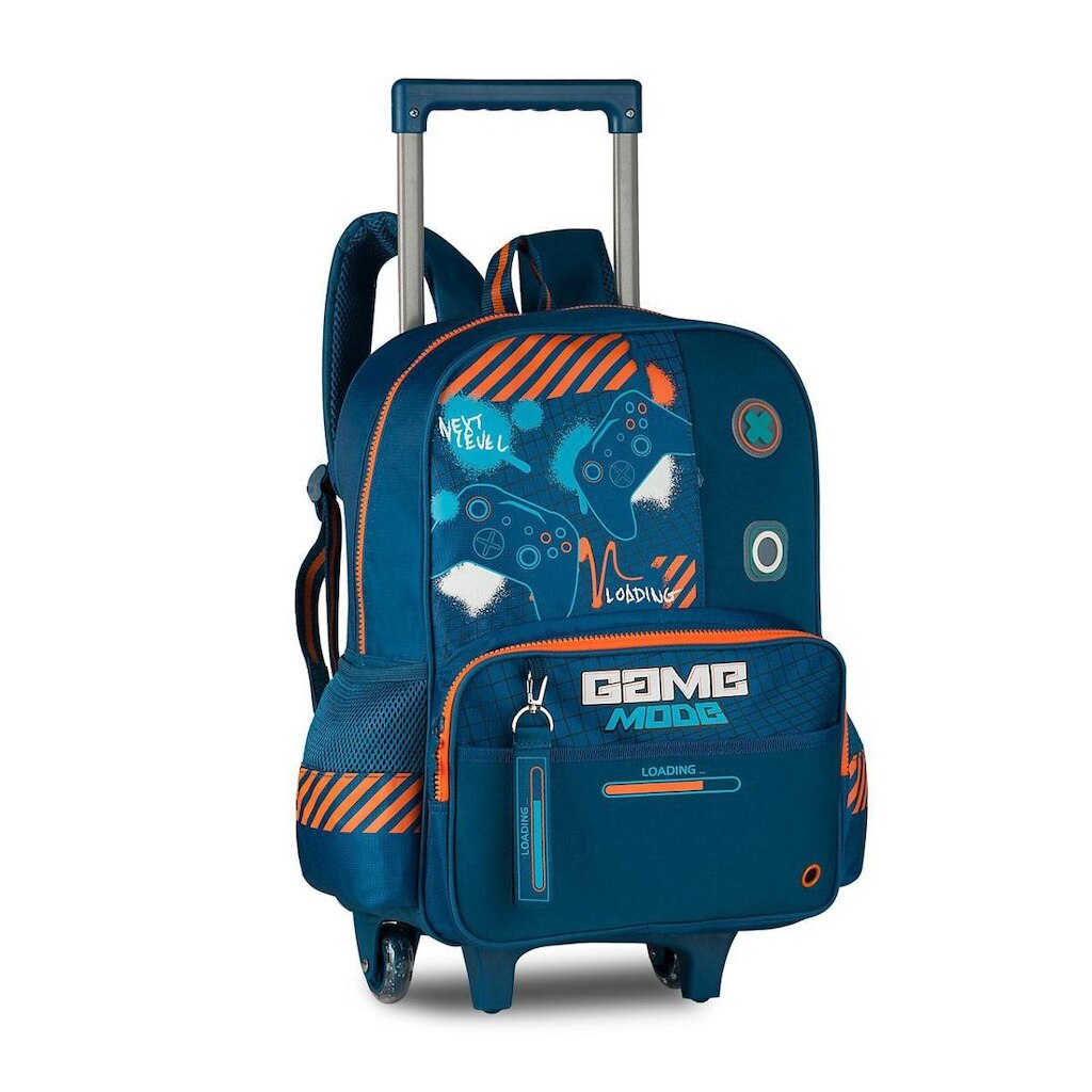Mochila Carrinho Escolar Meninos Video Game Bolsa Masculina