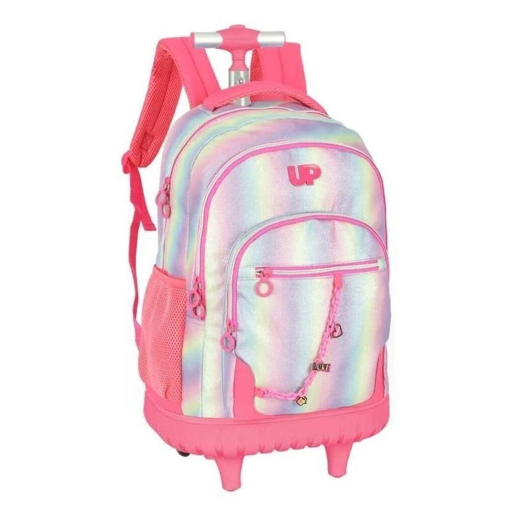 MOCHILA CARRINHO LUXCEL UP4YOU ROSA MC49102UP