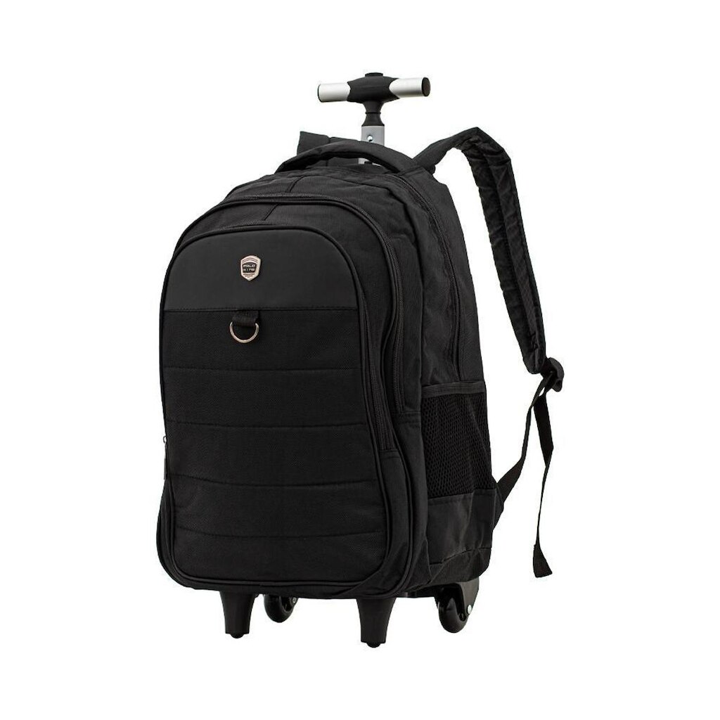 Mochila Carrinho Preto Executiva Linhas Horizontais | Polo King