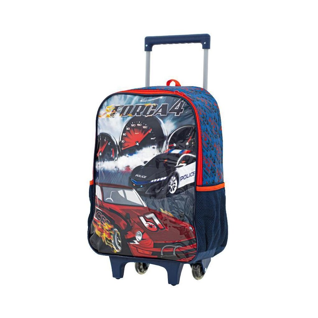Mochila Carrinho Preto Kids Força 04 | Luxcel