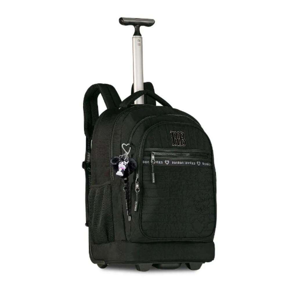 Mochila Carrinho Rebecca Bonbon Bolsa Escolar com Chaveiros