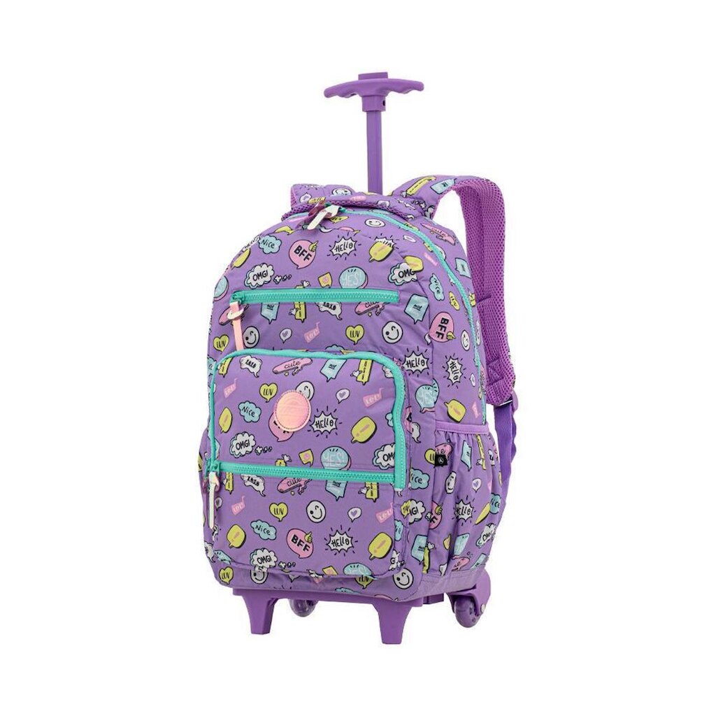 Mochila Carrinho Rosa Iogurte Kids Reactions | Seanite