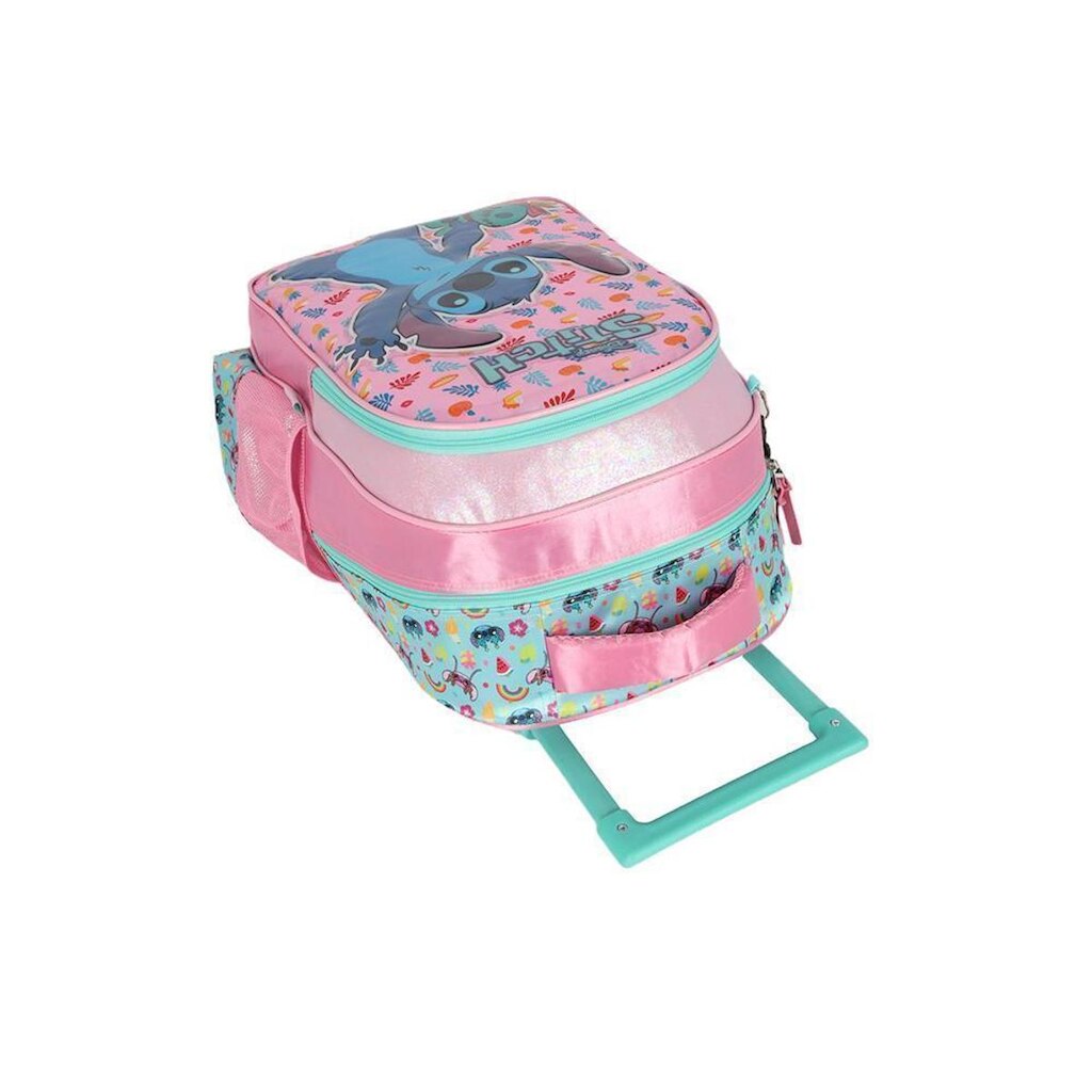 Mochila Carrinho Rosa Kids Stitch | Luxcel