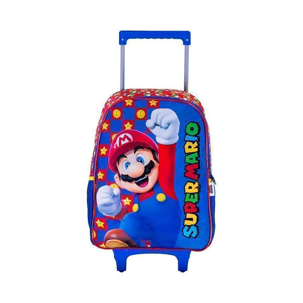 Mochila Carrinho Vermelho Kids Super Mario | Luxcel