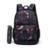 Mochila Casual Notebook Feminina Impermeável Resistente Estojo Hang Loose 16 Litros - Preto