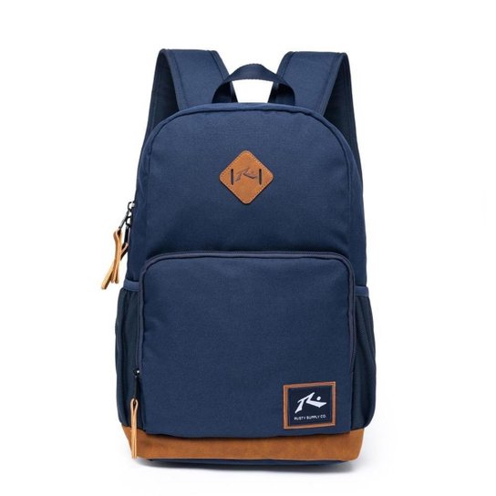 Mochila Casual Rusty Escolar Resistente Notebook Viagem Trabalho Faculdade Dia a Dia Academia - Azul Menor preço em Mochila Casual Rusty Escolar Resistente Notebook Viagem Trabalho Faculdade Dia a Dia Academia - Azul