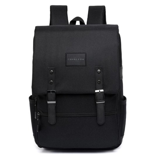 Mochila Cavalera Executiva  Masculina Feminina P/ Notebook Reforçada - Preto Menor preço em Mochila Cavalera Executiva  Masculina Feminina P/ Notebook Reforçada - Preto