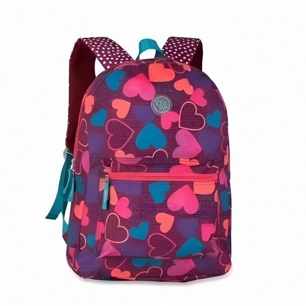 Mochila Clio Juvenil Poá Feminina