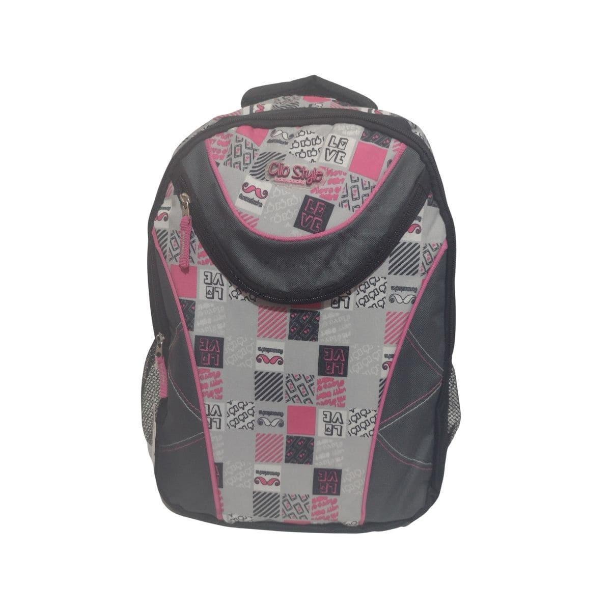 Mochila Clio Style Backpacks Feminina CG5342 - Preto e Rosa