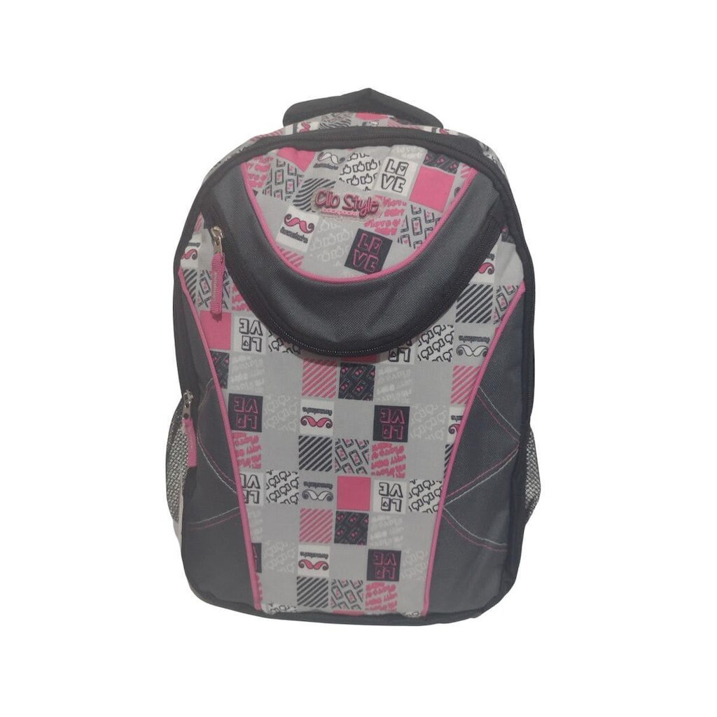 Mochila Clio Style Backpacks Feminina CG5342 - Preto e Rosa