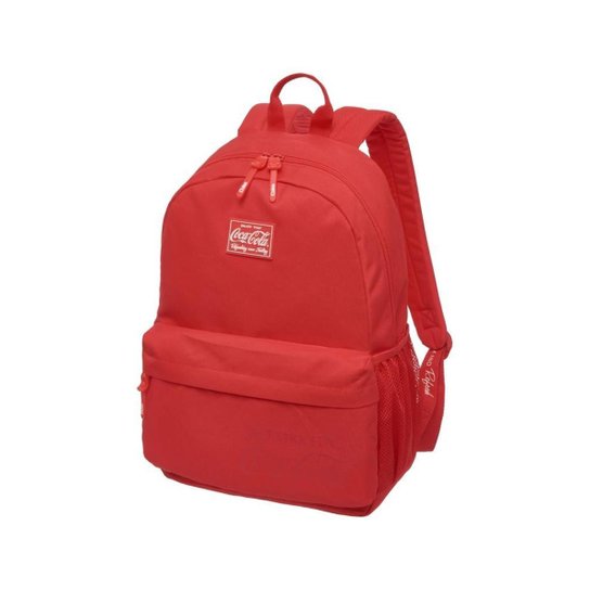 Mochila Coca Cola Flat Refit Notebook Faculdade - Vermelho Menor preço em Mochila Coca Cola Flat Refit Notebook Faculdade - Vermelho
