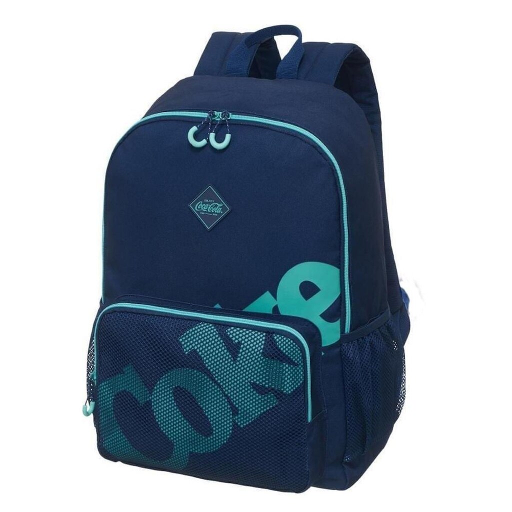 Mochila Coca Cola Mesh Azul