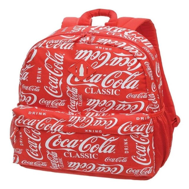 Mochila Coca Cola Wave Notebook Escolar - Vermelho Menor preço em Mochila Coca Cola Wave Notebook Escolar - Vermelho