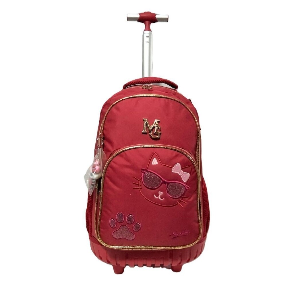Mochila Com Carrinho e Rodas infantil 4 rodas giratorias Escolar Lamimi
