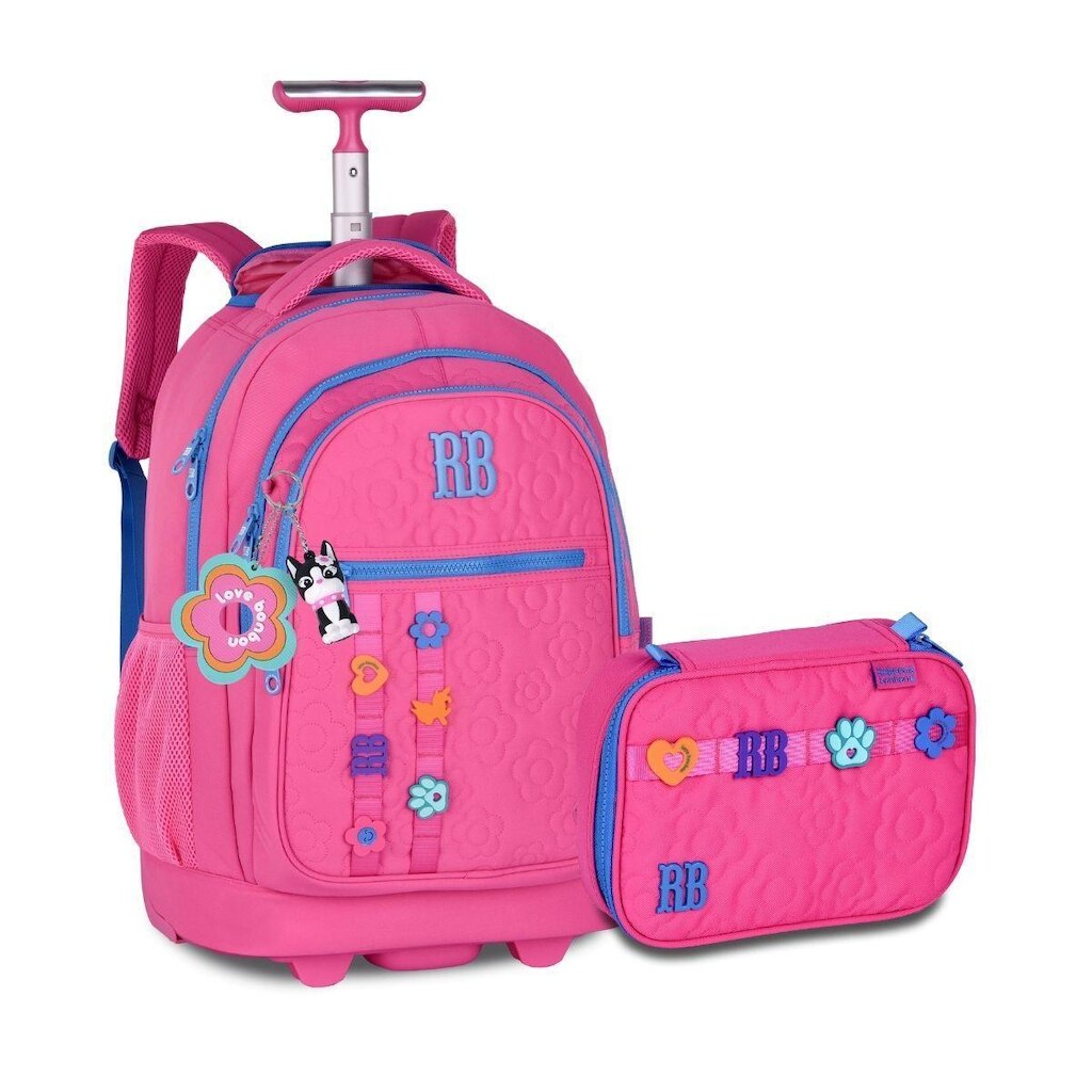 Mochila com Estojo Box Kit Escolar Feminino Rebecca Bonbon