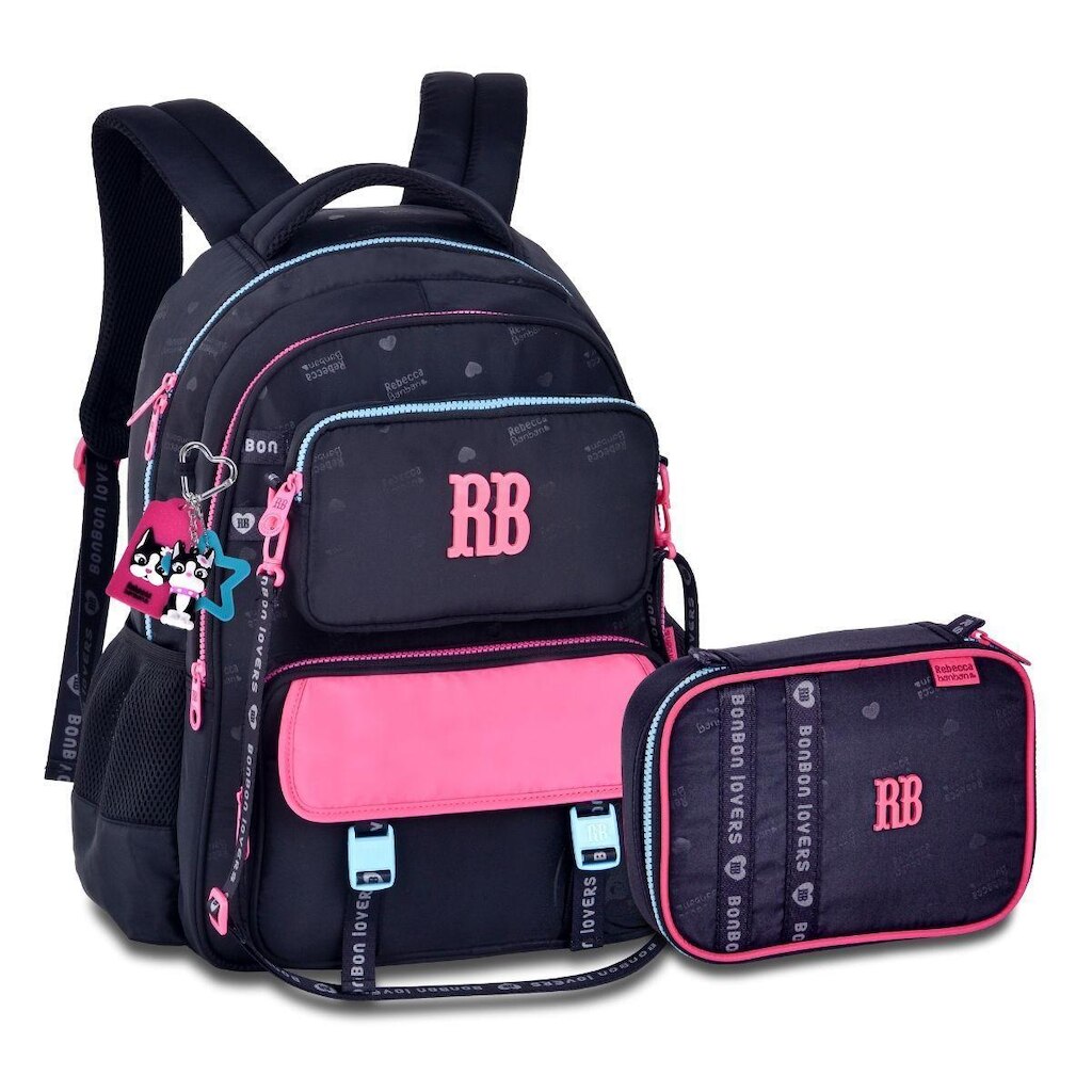 Mochila com Estojo Box Kit Rebecca Bonbon Bolsa Adolescente