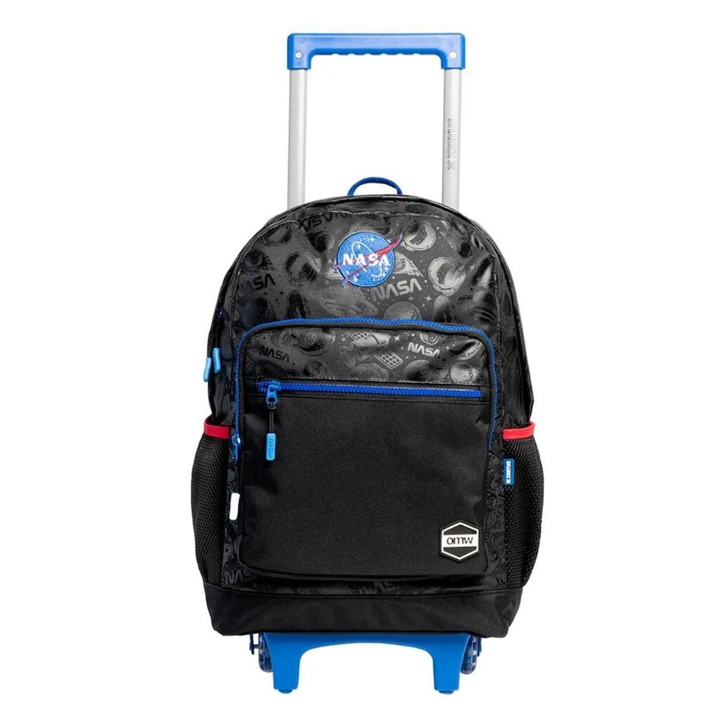Mochila Com Rodas Bolsa De Rodinha Menino Infantil Nasa