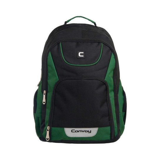 Mochila Convoy Casual Preto/Verde - Preto+verde Menor preço em Mochila Convoy Casual Preto/Verde - Preto+verde