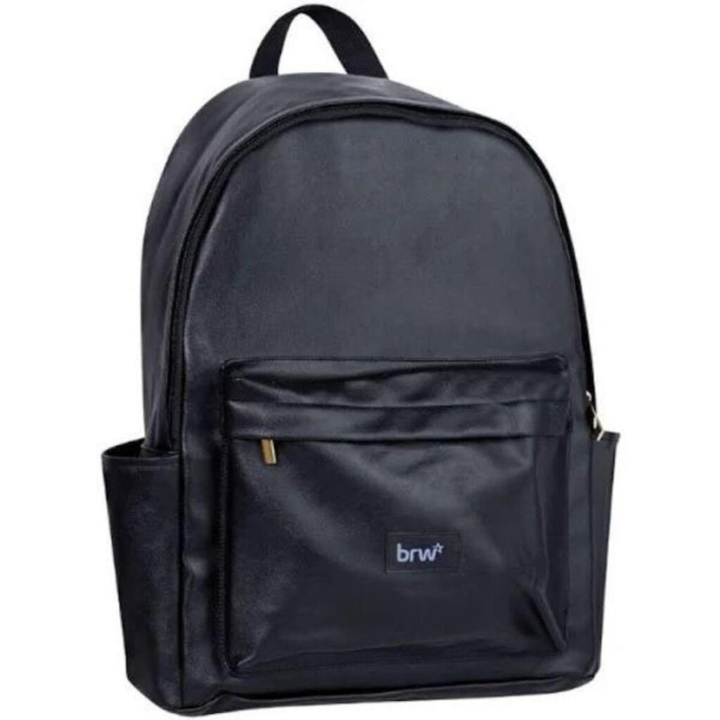 Mochila Costa Brw S2 Escolar Em PU Preta BRW MC0413