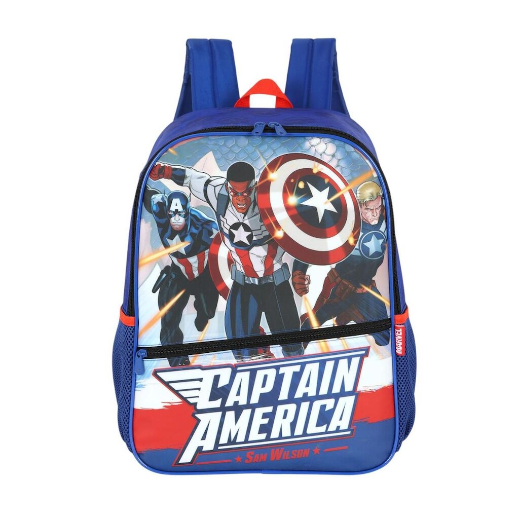 Mochila Costas E Estojo Marvel Vingadores Luxcel