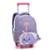 Mochila Creche Infantil de Rodinha Volta as Aulas - Lilás