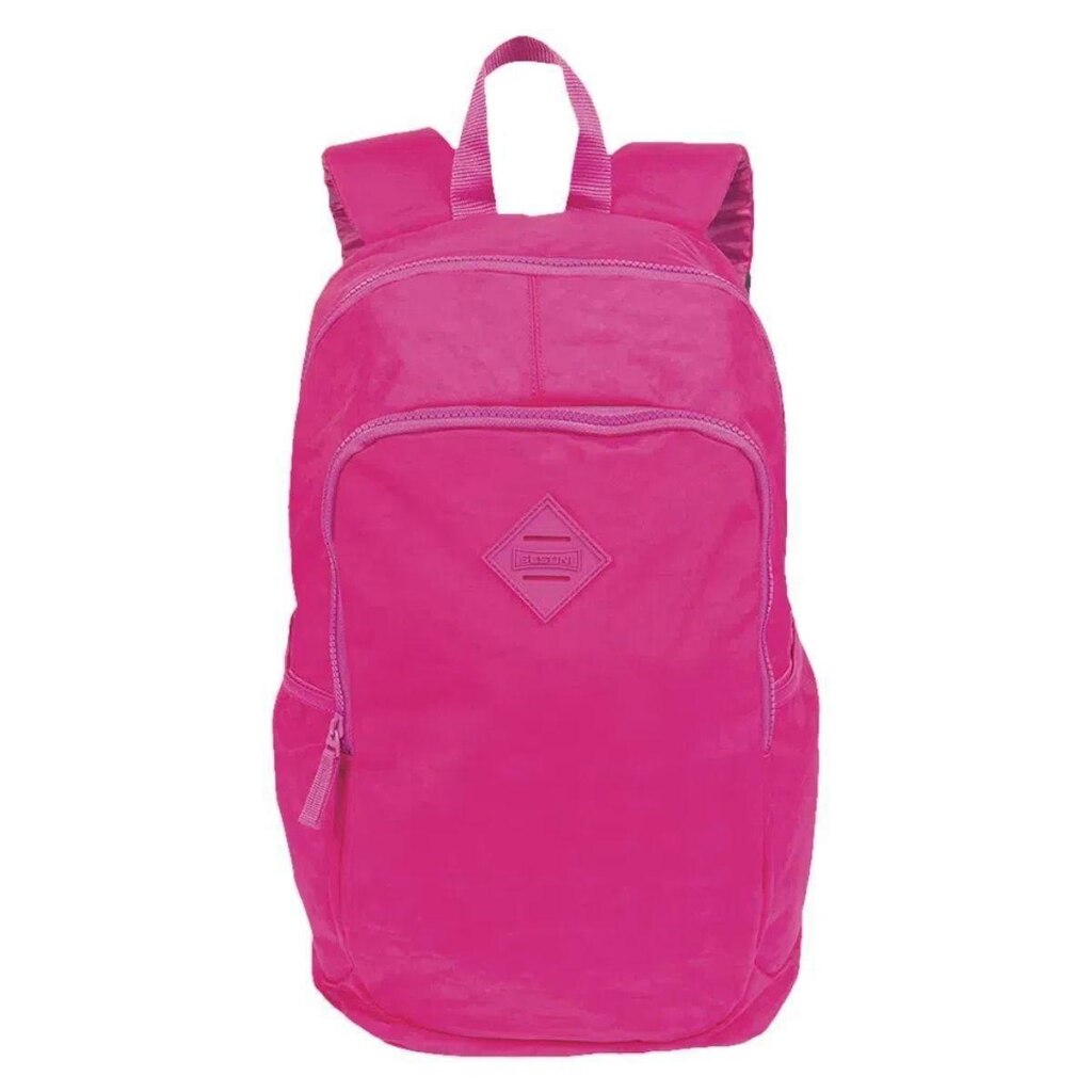 Mochila Crinkle 3 Sestini 2 Compartimentos College Pink Rosa