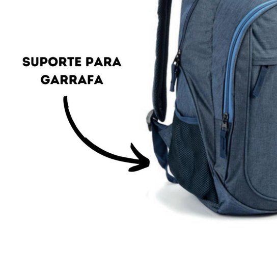 Mochila de Costas Adulto Juvenil Unissex Feminina Masculina - Preto Menor preço em Mochila de Costas Adulto Juvenil Unissex Feminina Masculina - Preto