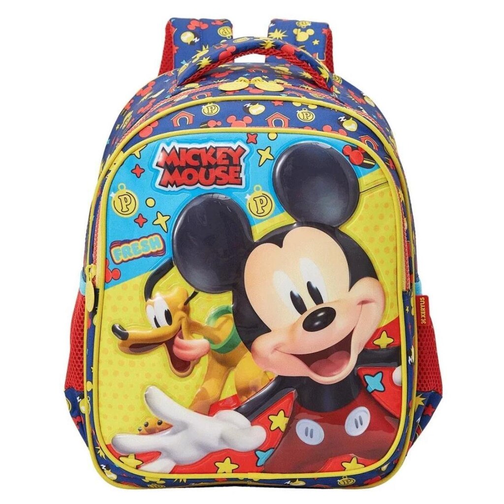 Mochila de costas escolar infantil 3D Mickey Xeryus Original