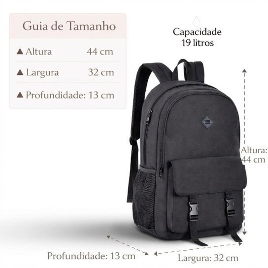 Mochila de Costas Escolar Rebecca Bonbon Soft Clio Style 19L