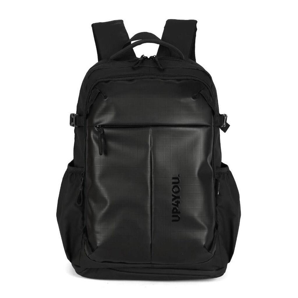 Mochila de Costas Grande Em PU Com Compartimento para Notebook
