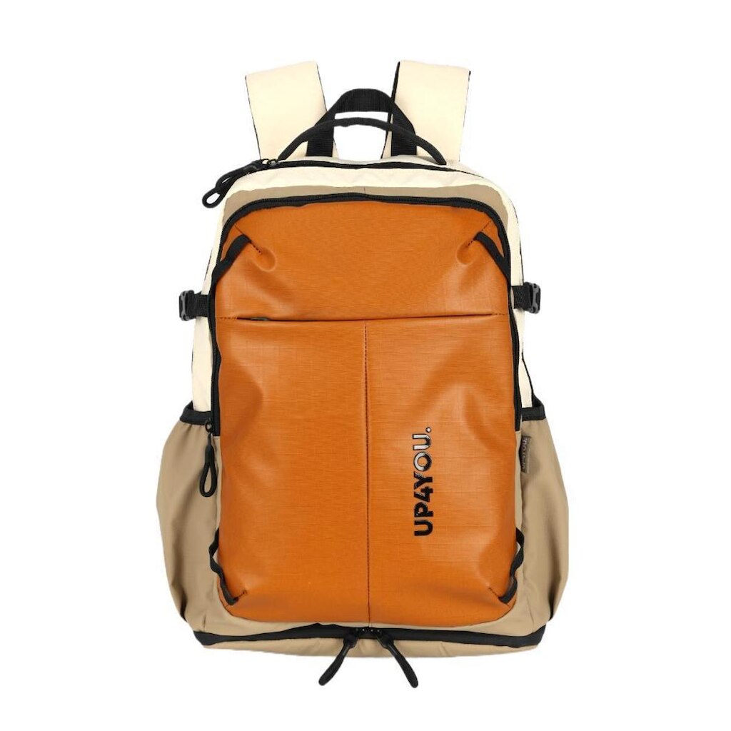 Mochila de Costas Grande Em PU Com Compartimento para Notebook