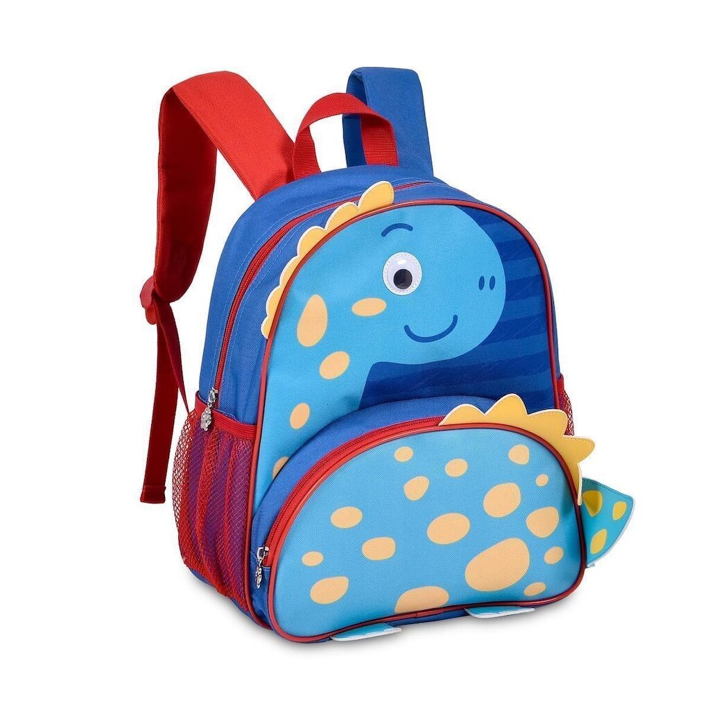 Mochila de Costas Infantil Dinossauro Bolsa Escolar Crianças